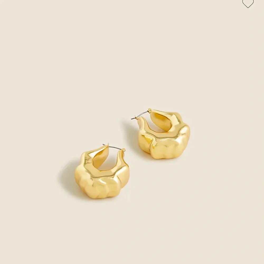 J. Crew Gold Sculpted Earrings - Picture 1 of 5